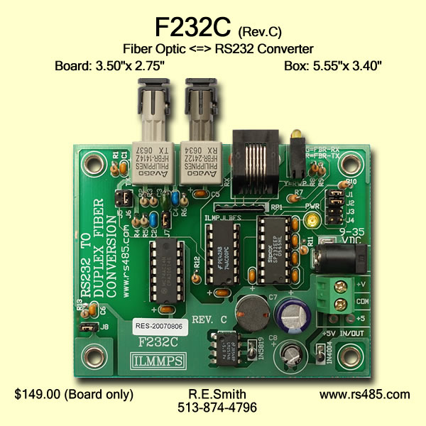 Rs232 To Fiber Optic Converter Schematic