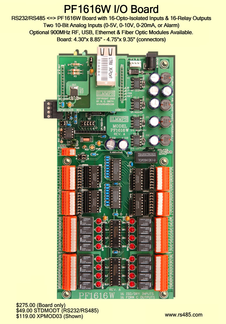 PF1616W I/O Board